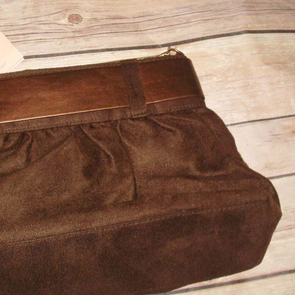 ⬇⬇ Nwt Victoria's Secret Brown Chocolate Bag Purse - Picture 5 of 7